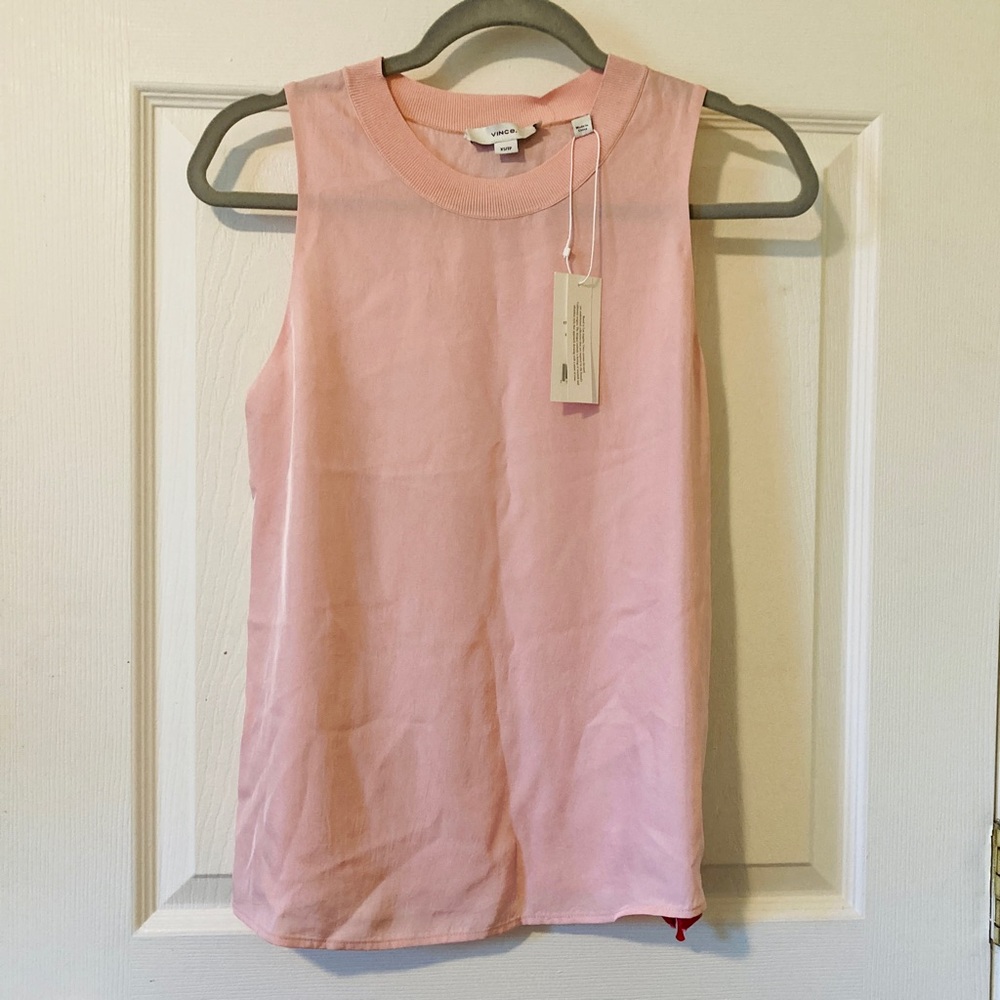 NWT- Vince XS pink tanktop